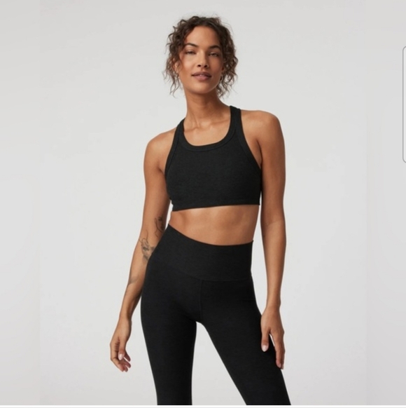 Vuori Other - Vuori Elevation Racer Bra In Heathered Onyx Black Size Large